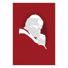 Illustration of Pope John Paul praying